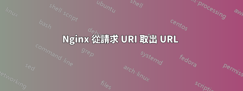 Nginx 從請求 URI 取出 URL
