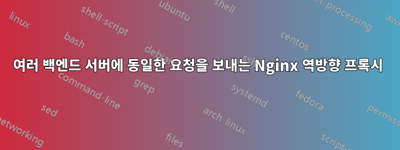 여러 백엔드 서버에 동일한 요청을 보내는 Nginx 역방향 프록시