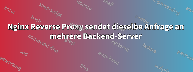 Nginx Reverse Proxy sendet dieselbe Anfrage an mehrere Backend-Server