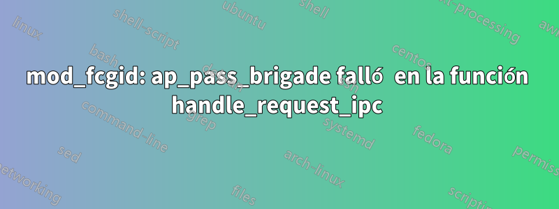 mod_fcgid: ap_pass_brigade falló en la función handle_request_ipc