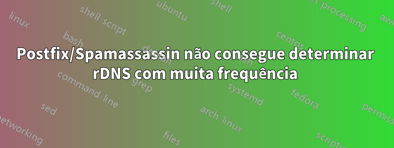 Postfix/Spamassassin não consegue determinar rDNS com muita frequência