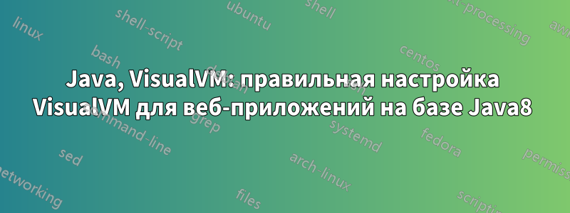 Java, VisualVM: правильная настройка VisualVM для веб-приложений на базе Java8