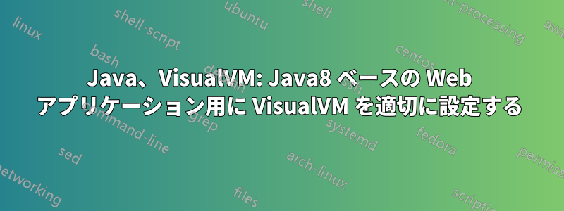 Java、VisualVM: Java8 ベースの Web アプリケーション用に VisualVM を適切に設定する