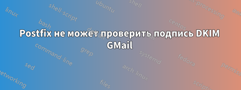 Postfix не может проверить подпись DKIM GMail