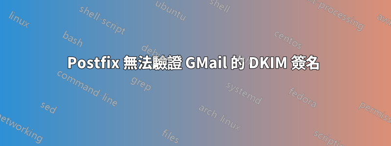 Postfix 無法驗證 GMail 的 DKIM 簽名