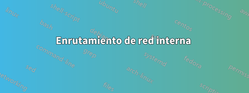 Enrutamiento de red interna