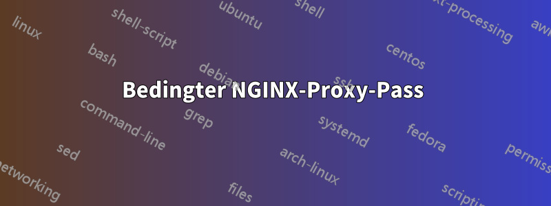 Bedingter NGINX-Proxy-Pass