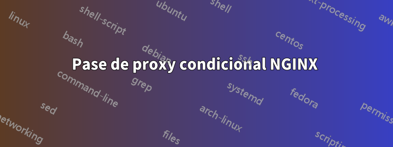 Pase de proxy condicional NGINX