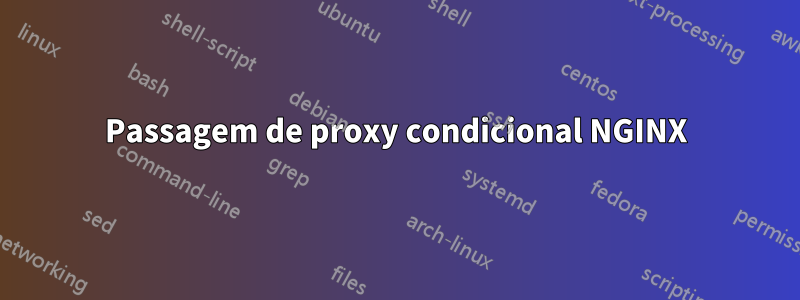 Passagem de proxy condicional NGINX