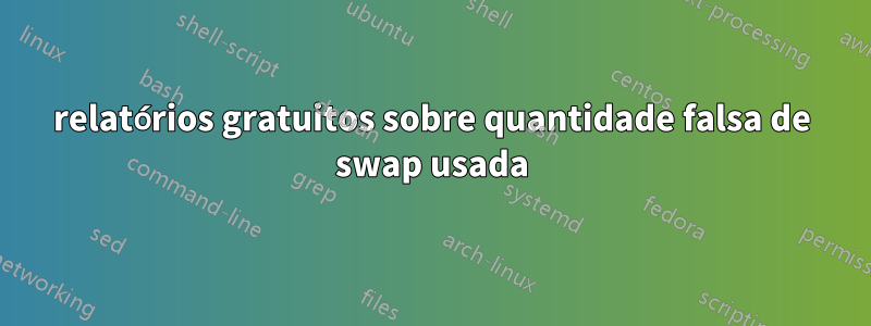 relatórios gratuitos sobre quantidade falsa de swap usada