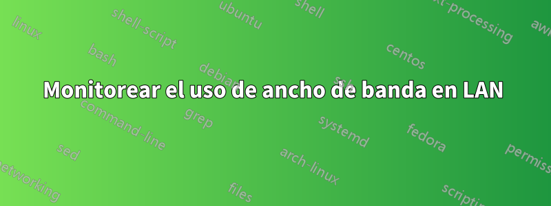 Monitorear el uso de ancho de banda en LAN