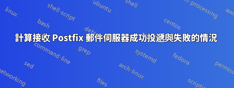 計算接收 Postfix 郵件伺服器成功投遞與失敗的情況