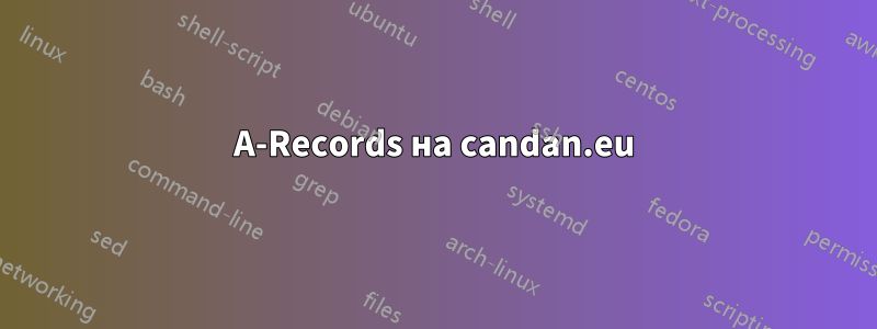 A-Records на candan.eu