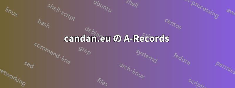 candan.eu の A-Records