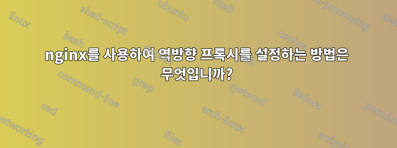 nginx를 사용하여 역방향 프록시를 설정하는 방법은 무엇입니까?