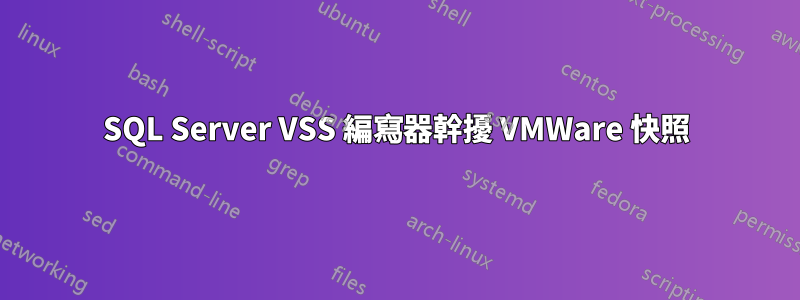 SQL Server VSS 編寫器幹擾 VMWare 快照