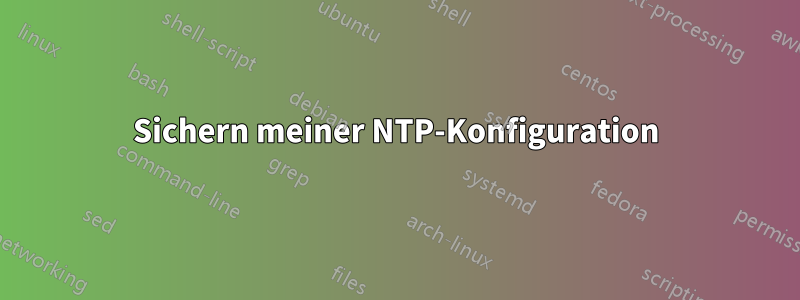 Sichern meiner NTP-Konfiguration