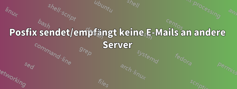 Posfix sendet/empfängt keine E-Mails an andere Server