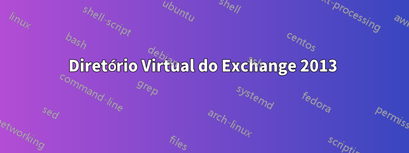 Diretório Virtual do Exchange 2013