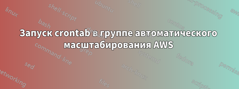 Запуск crontab в группе автоматического масштабирования AWS