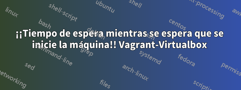 ¡¡Tiempo de espera mientras se espera que se inicie la máquina!! Vagrant-Virtualbox