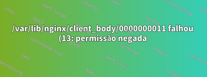/var/lib/nginx/client_body/0000000011 falhou (13: permissão negada) com node.js