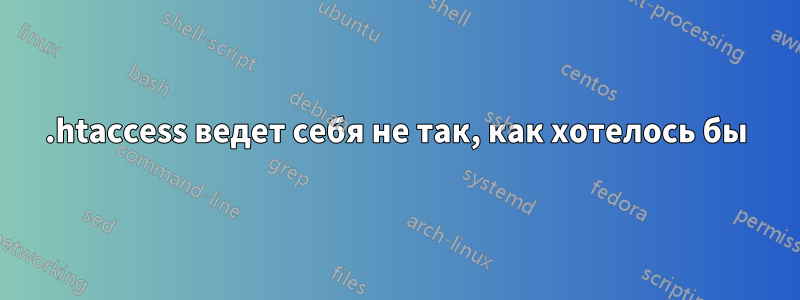 .htaccess ведет себя не так, как хотелось бы