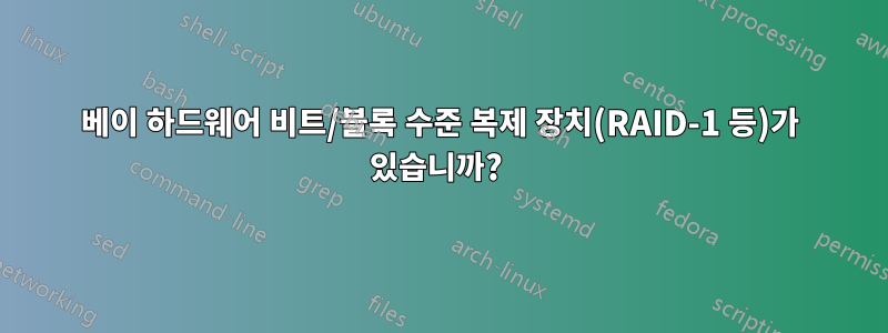 2베이 하드웨어 비트/블록 수준 복제 장치(RAID-1 등)가 있습니까? 