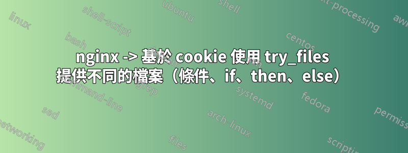 nginx -> 基於 cookie 使用 try_files 提供不同的檔案（條件、if、then、else）