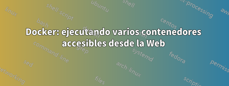 Docker: ejecutando varios contenedores accesibles desde la Web