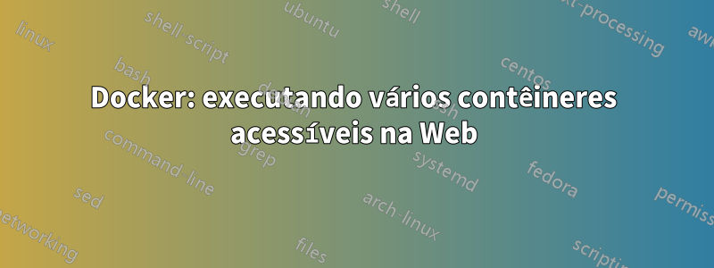 Docker: executando vários contêineres acessíveis na Web
