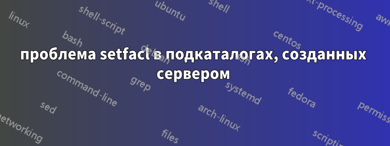 проблема setfacl в подкаталогах, созданных сервером