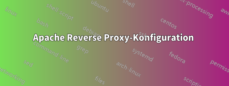 Apache Reverse Proxy-Konfiguration