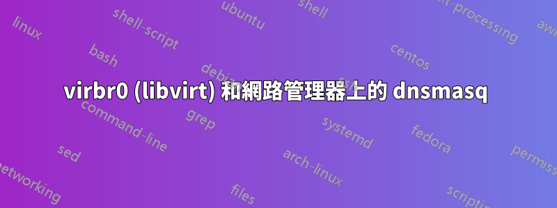 virbr0 (libvirt) 和網路管理器上的 dnsmasq