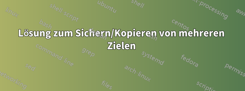 Lösung zum Sichern/Kopieren von mehreren Zielen