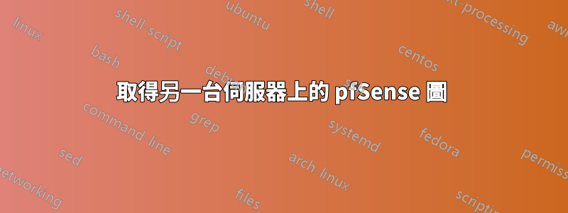 取得另一台伺服器上的 pfSense 圖