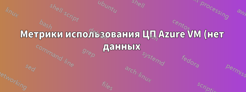 Метрики использования ЦП Azure VM (нет данных)