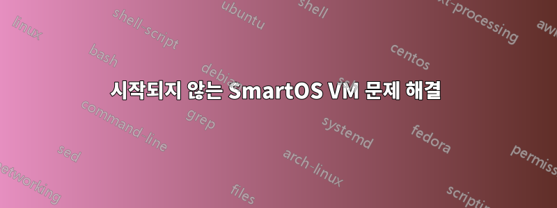 시작되지 않는 SmartOS VM 문제 해결