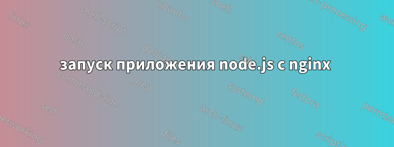 запуск приложения node.js с nginx