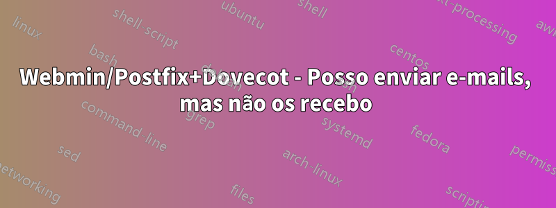 Webmin/Postfix+Dovecot - Posso enviar e-mails, mas não os recebo