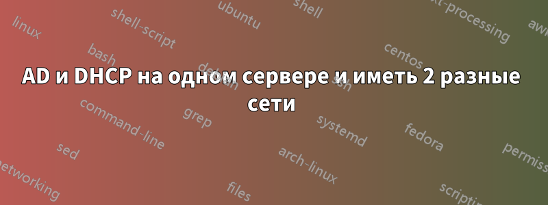 AD и DHCP на одном сервере и иметь 2 разные сети