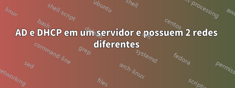 AD e DHCP em um servidor e possuem 2 redes diferentes