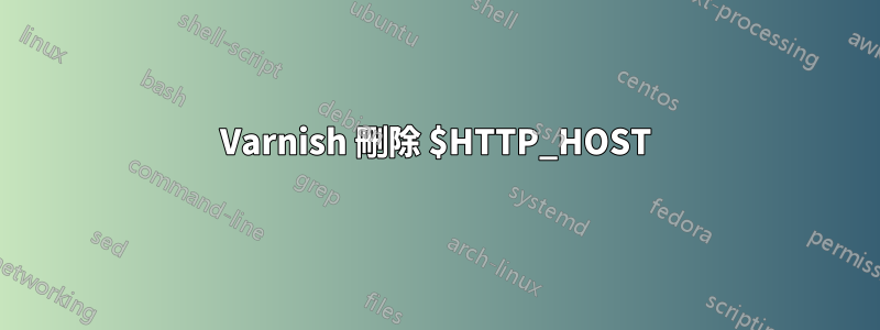 Varnish 刪除 $HTTP_HOST