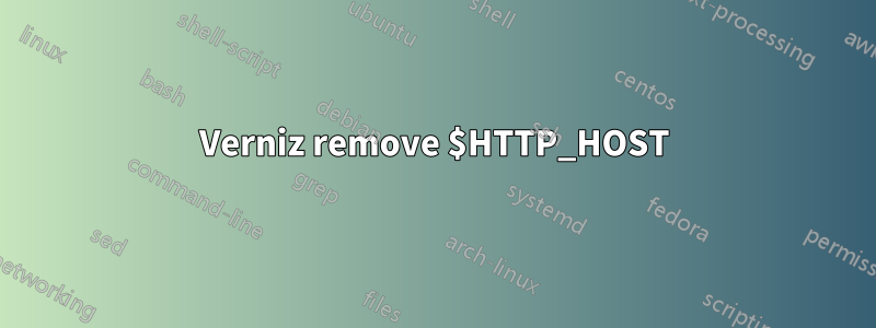 Verniz remove $HTTP_HOST