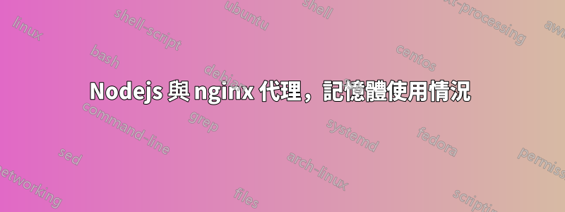 Nodejs 與 nginx 代理，記憶體使用情況