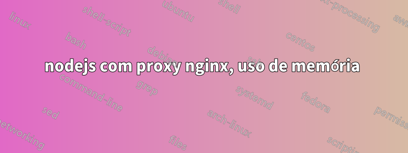 nodejs com proxy nginx, uso de memória