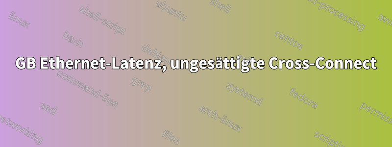 10 GB Ethernet-Latenz, ungesättigte Cross-Connect