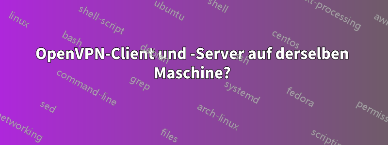 OpenVPN-Client und -Server auf derselben Maschine?