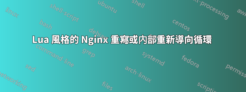 Lua 風格的 Nginx 重寫或內部重新導向循環