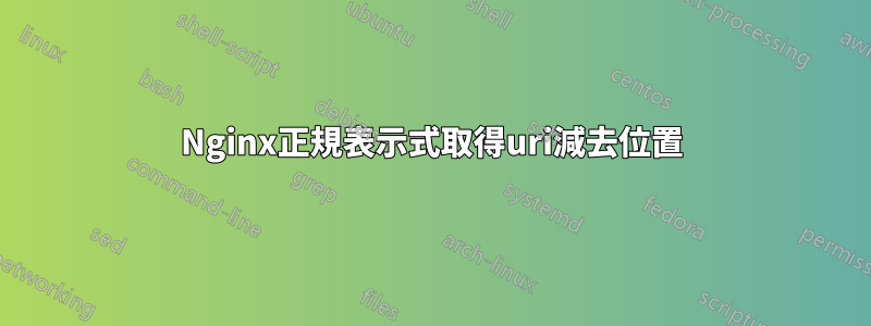 Nginx正規表示式取得uri減去位置